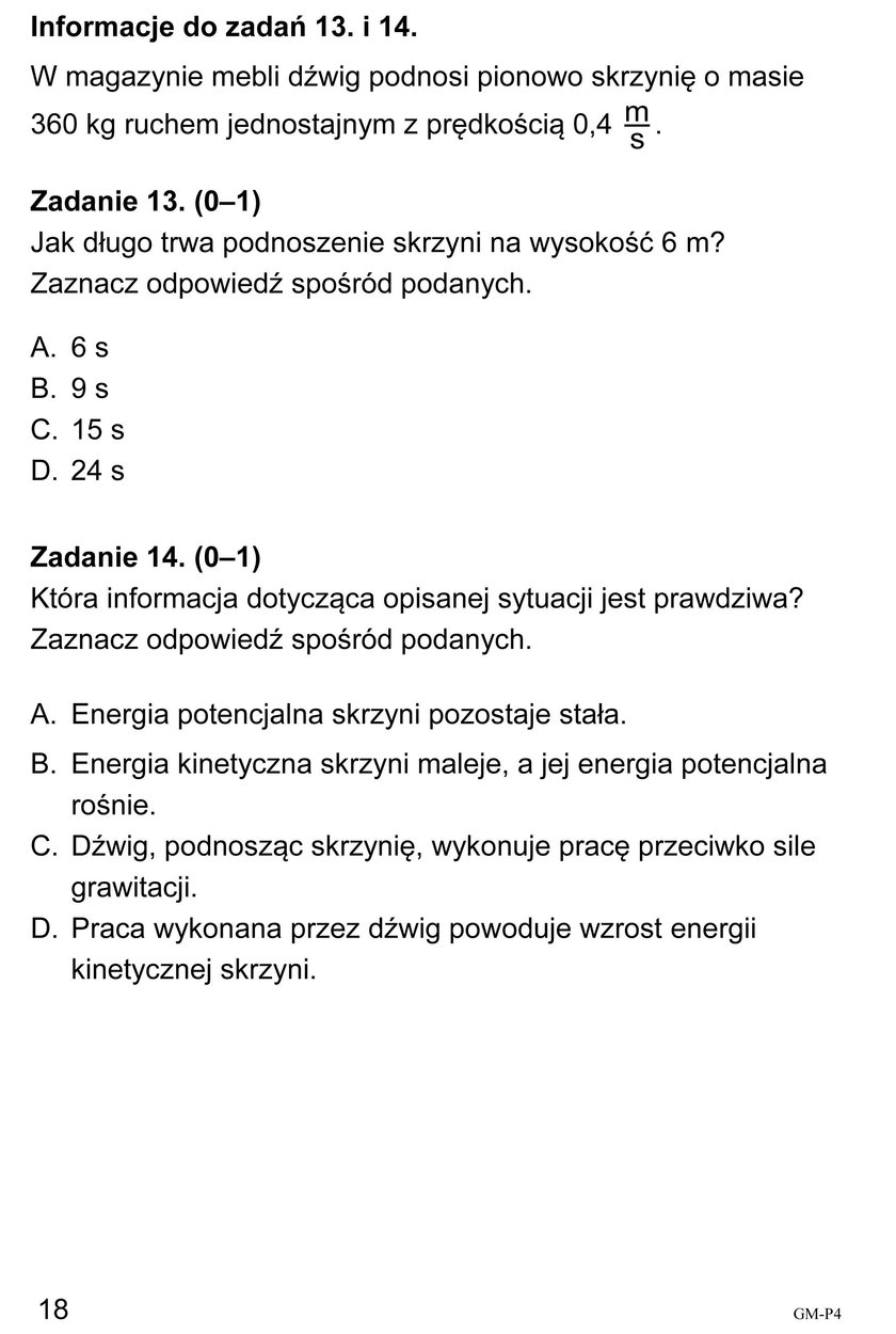 Egzamin Gimnazjalny 2018: Część matematyczno-przyrodnicza. Odpowiedzi i Arkusze CKE