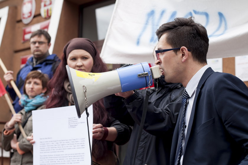 Protest w Będzinie