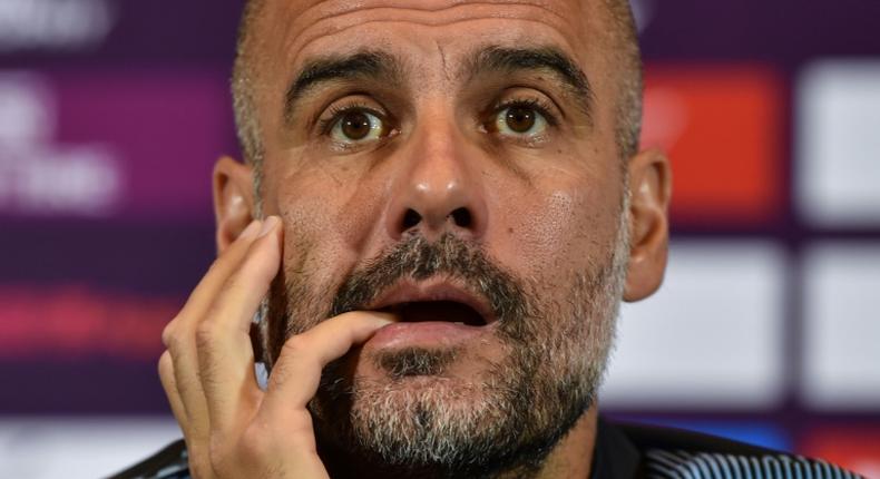 It's false: Pep Guardiola has hit back at a Chinese media report claiming Manchester City had disrespected fans on their pre-season tour