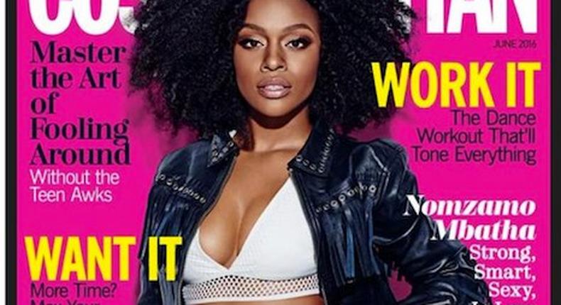 Nomzamo Mbatha on the cover of Cosmopolitan South Africa 