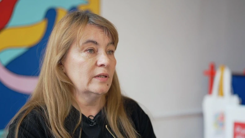 Justina Vidržinska, aktivistkinja za prava žena i jedna od osnivačica centra AboTak | Foto: BBC