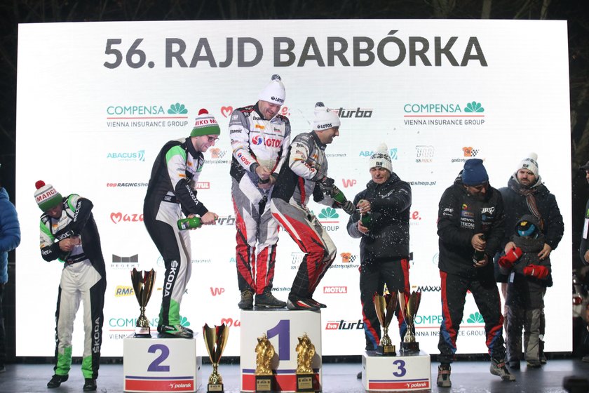 Podium 56. Rajdu Barbórka