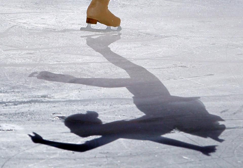 Kim Yu-Na of South Korea skates during '2010 All That Skate LA' ice show in Los Angeles, California