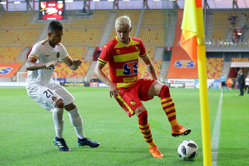 Pilka nozna. Ekstraklasa. Jagiellonia Bialystok - Wisla Krakow. 05.08.2018