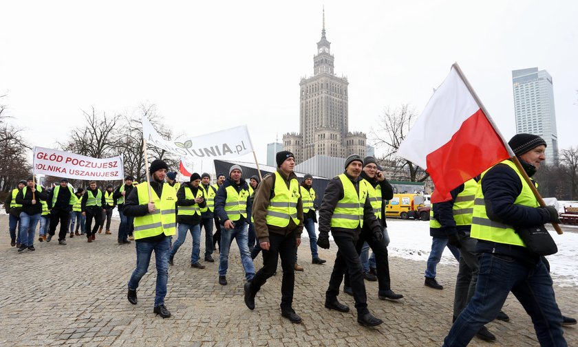 Rolnicy w stolicy, a minister uciekł do Wrocławia