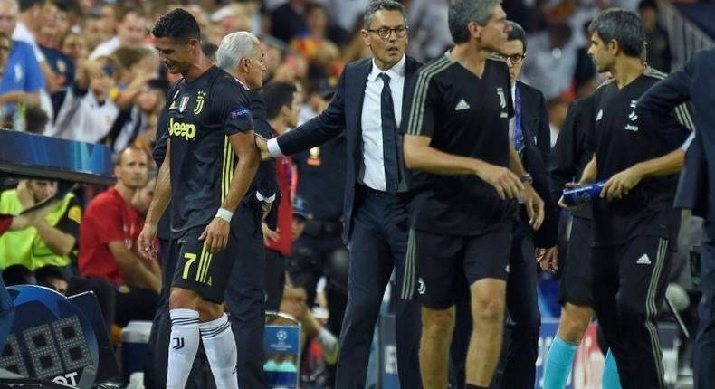 Cristiano Ronaldo was sent off in the Champions League for the first time in his career