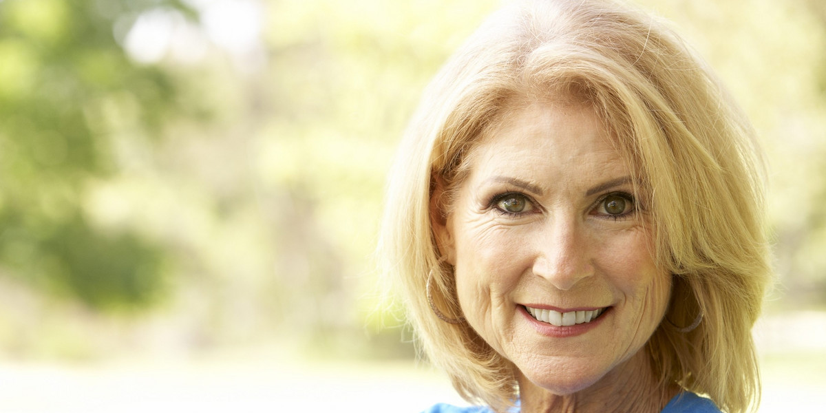 Portrait Of Senior Woman In Park