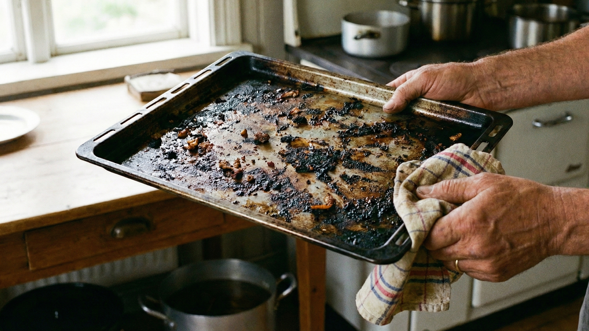 Poznáme triky na pripálený plech z rúry.