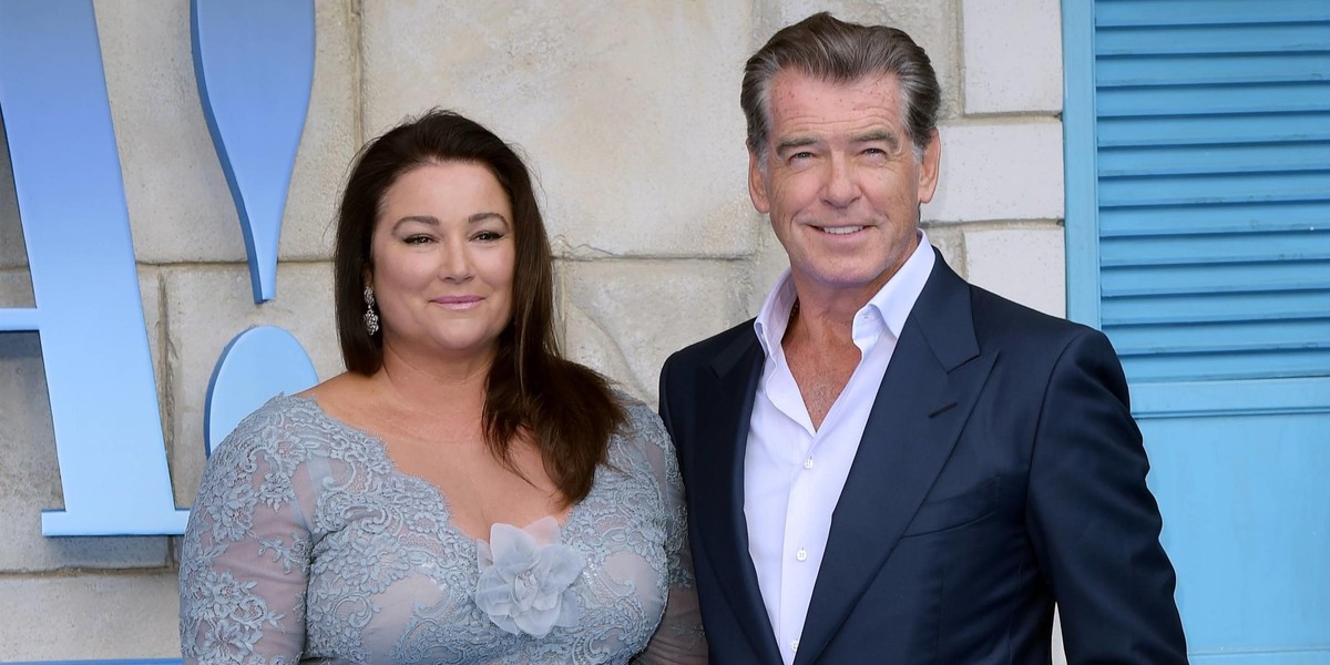 Pierce Brosnan i jego żona Kelly.