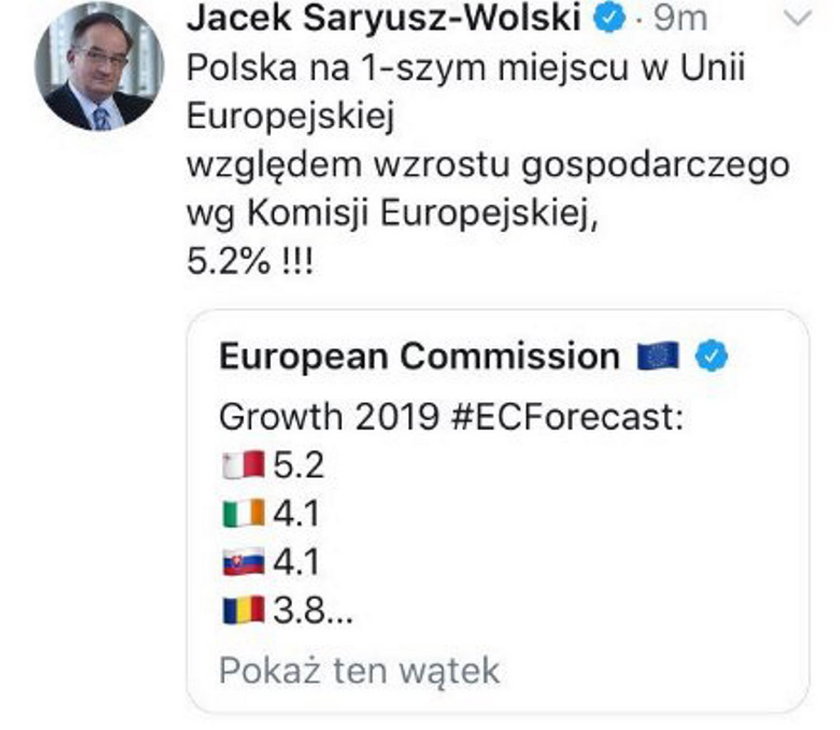 Jacek Saryusz-Wolski pomylił flagę Malty z flagą Polski