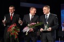 Waldemar Pawlak, Bartosz Arłukowicz i Wiesław Szczepański na gali Srebrne Usta, fot. PAP/Leszek Szymański