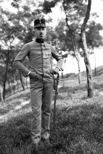 Gustav Brož – portret, okres I wojny światowej.