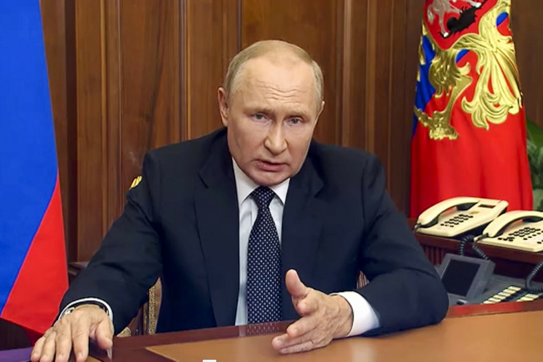 Władimir Putin podczas orędzia do narodu