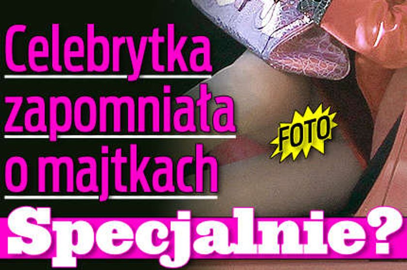 Celebrytka zapomniała o majtkach. Specjalnie?