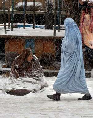AFGHANISTAN-WEATHER-SNOW