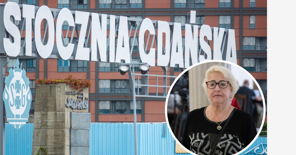 Obelgi odmienionej Henryki Krzywonos pod bramą stoczni. Po wyzwisku padły oklaski
