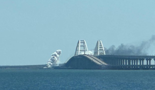 Krimski most, eksplozije, 12.8.2023.