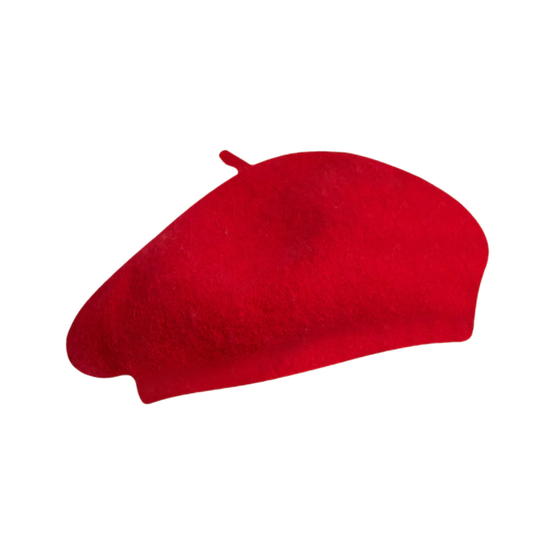 Béret rouge ultra-doux de Sheego by Joe Browns, CHF 45,90 via Jelmoli-Versand.
