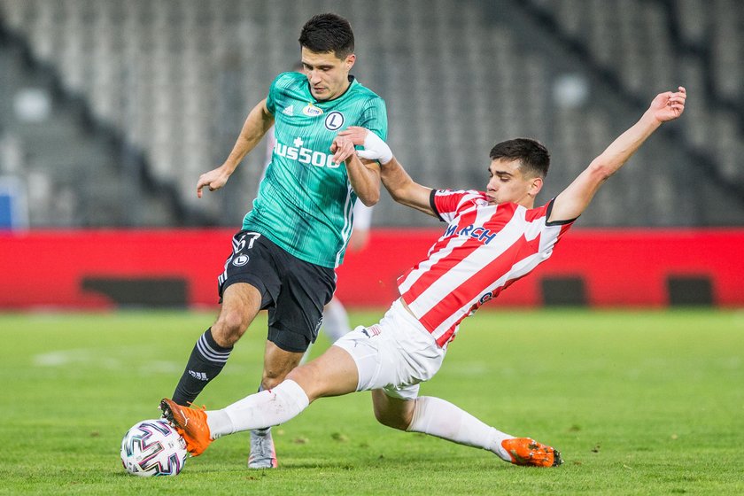 Pilka nozna. PKO Ekstraklasa. Cracovia Krakow - Legia Warszawa. 22.11.2020