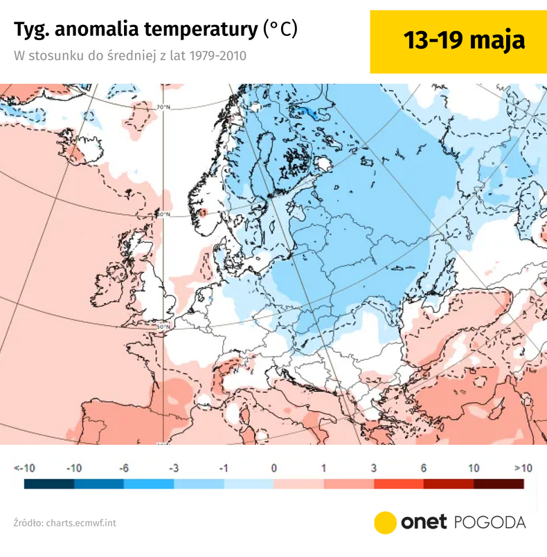 Chłodne powietrze może na dłużej rozlać się nie tylko na Polskę, ale również na okoliczne kraje