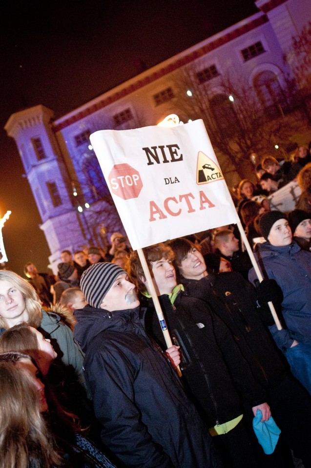 Manifestacja Anty ACTA - Bielsko-Biała, fot. magda1901/ Daj znać