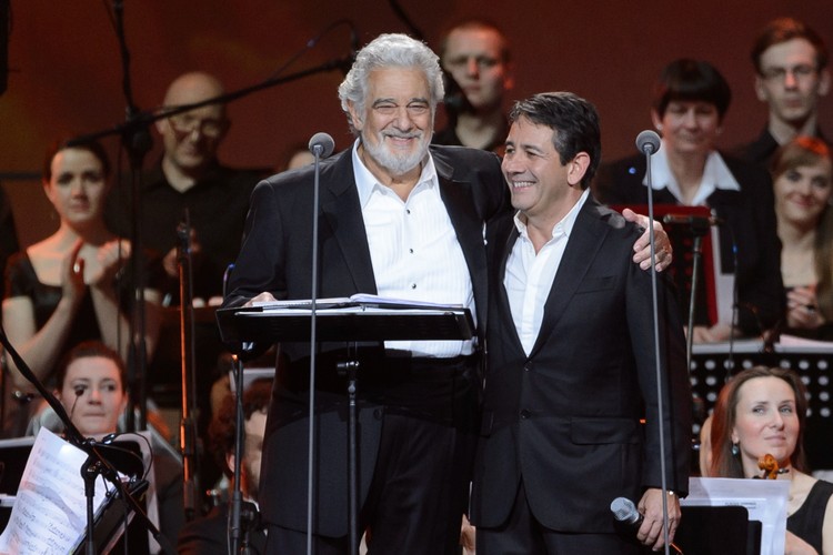 Placido Domingo z synem Placido Domingo Jr.