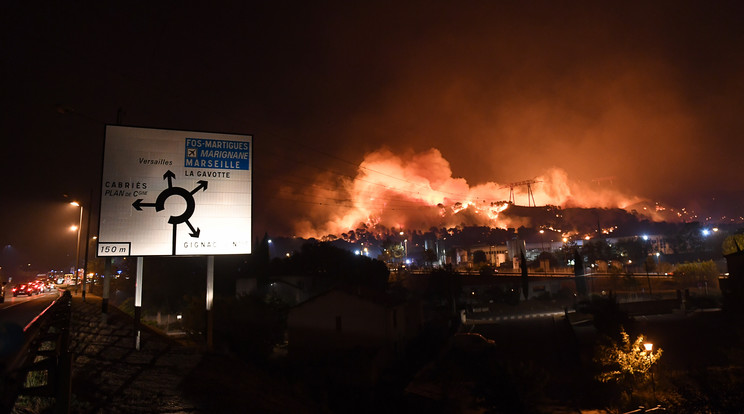 Erdőzűz Marseille környékén - Fotó: AFP