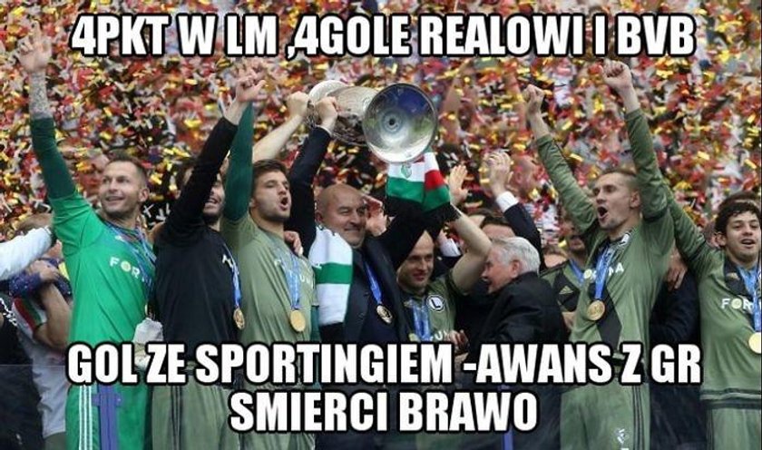 Legia Warszawa w Lidze Europy. Memy po meczu ze Sportingiem