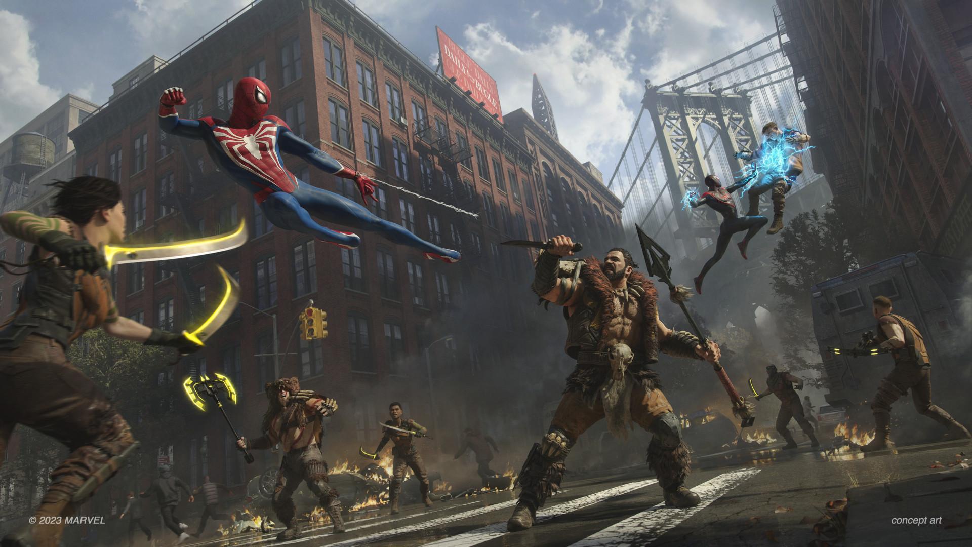 Oficiálny obrázok z hry Marvel's Spider-Man 2.