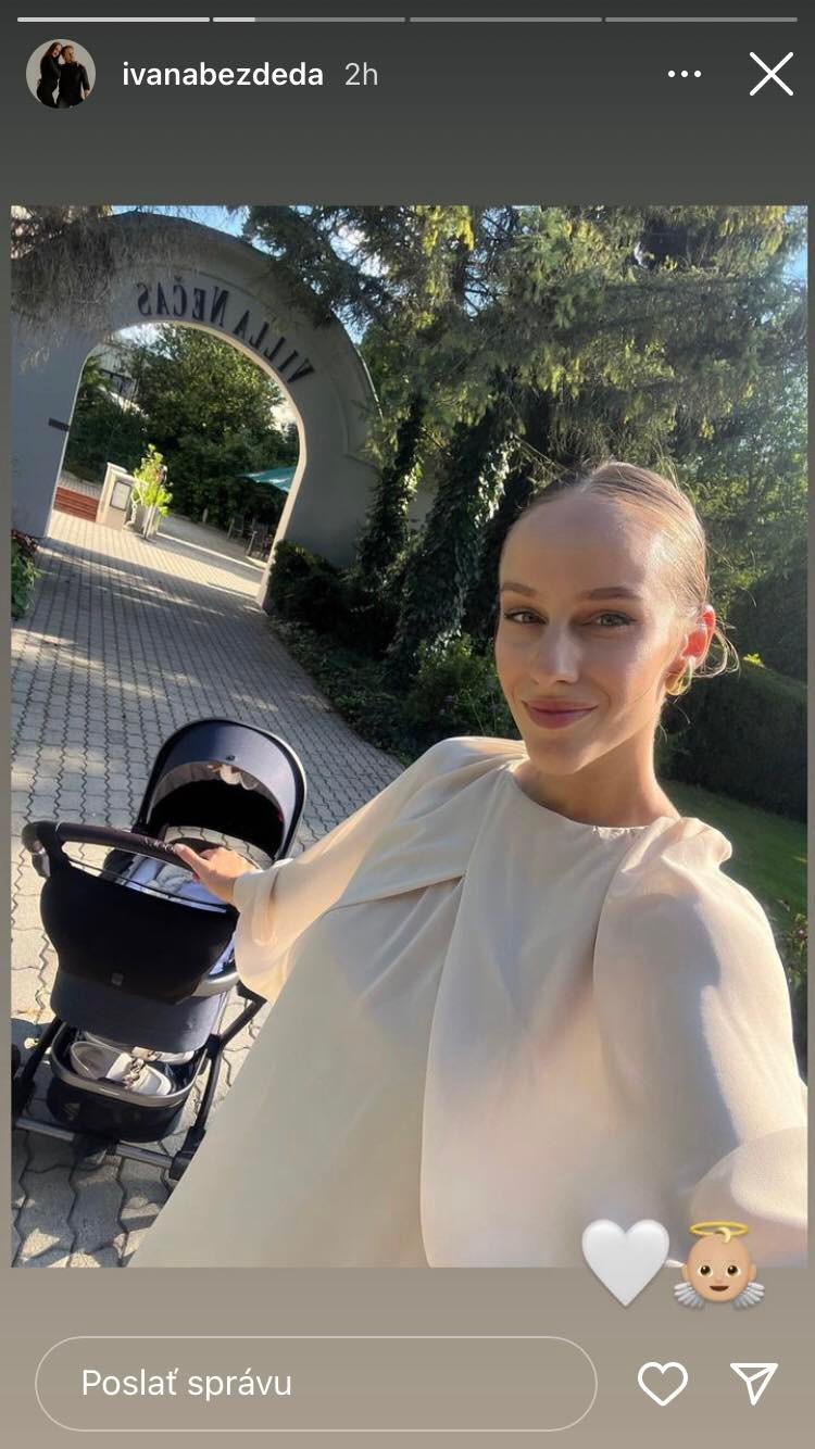 Ivana so svojim malým pokladom.