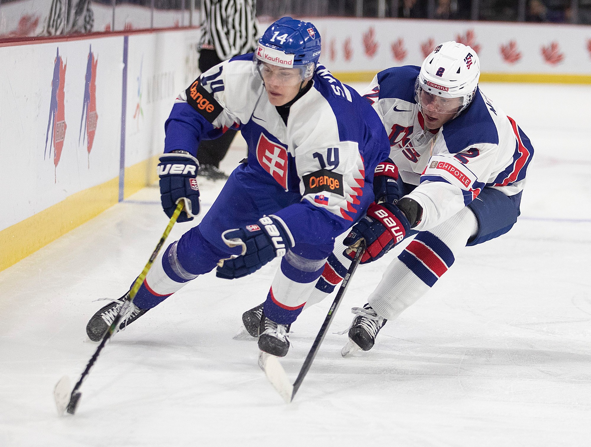 MS v hokeji do 20 rokov: Slovensko - USA.