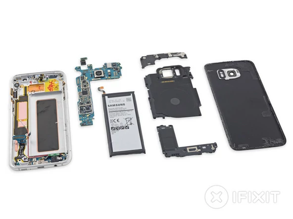 Samsung Galaxy S7 edge rozebrany przez iFixit