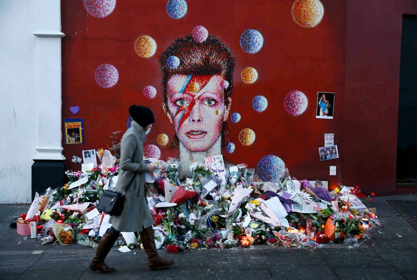 David Bowie na murze