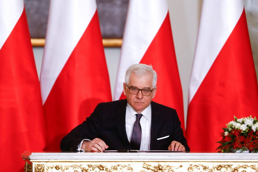 Jacek Czaputowicz Minister of Foreign Affairs attends a government swearing-in ceremony at the Presi