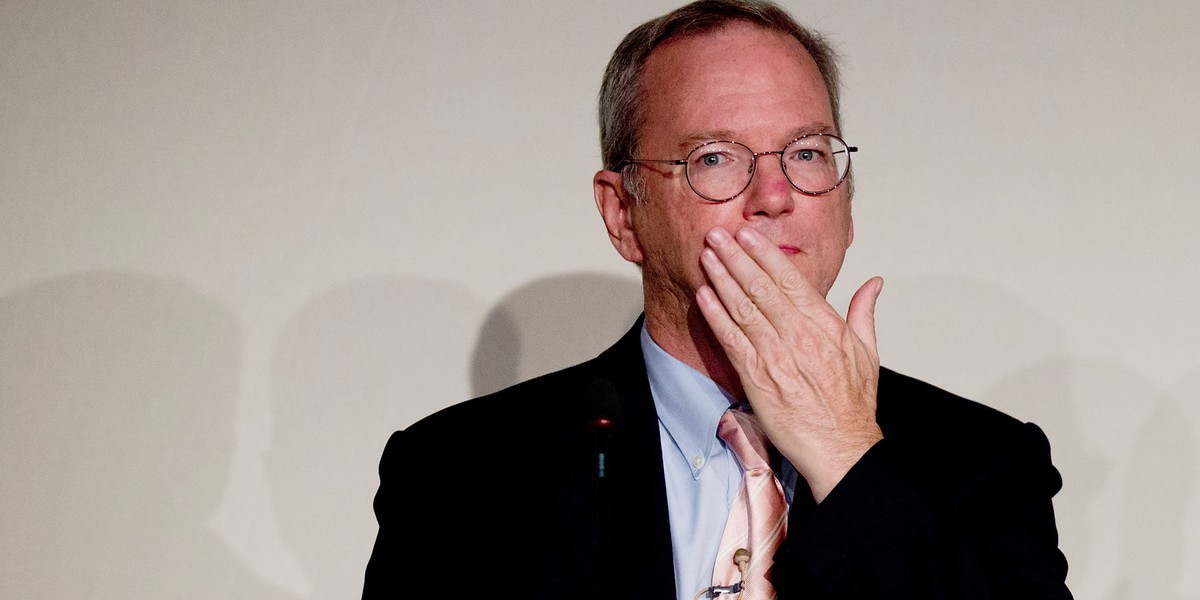 Eric Schmidt, przewodniczący zarządu firmy Alphabet, do której należy Google