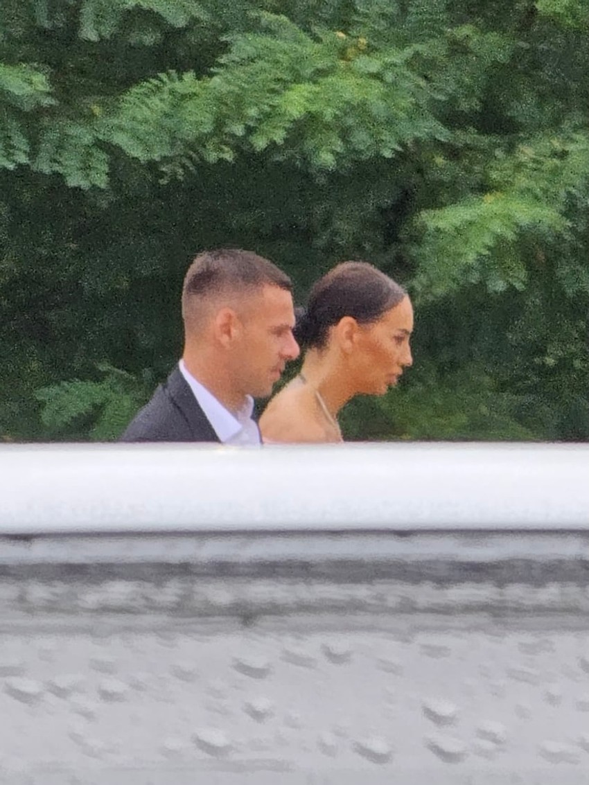 Katarina Grujić na venčanju Handanovića