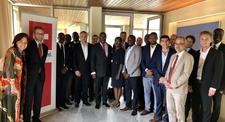 Participants of the informal business lunch at Embassy of Switzerland in Ghana