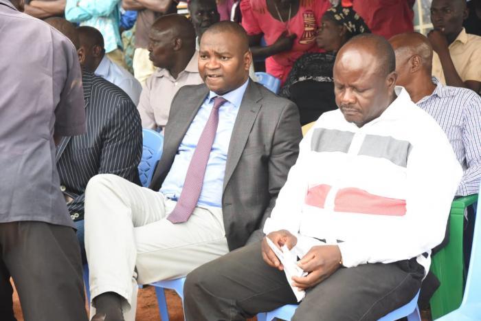 Former Sports CS Rashid Echesa with Mumias East MP Benjamin Washiali 