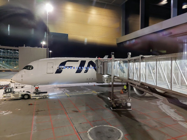 Finnair na lotnisku w Helsinkach