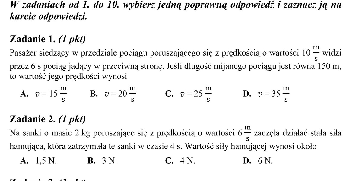 Matura z fizyki i astronomii 2014