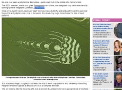 Ktoś zostawił kręgi w zbożu. Kosmici?