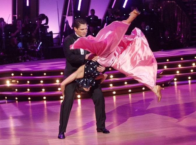 Pięściarz Andrzej Gołota z tancerką Magdaleną Soszyńską-Michno