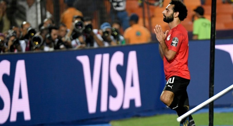 Mohamed Salah thanked fans after scoring for Egypt in Cairo in June