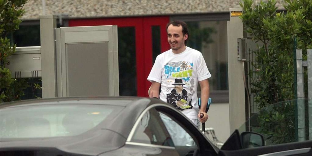 Kubica odrzucił kule