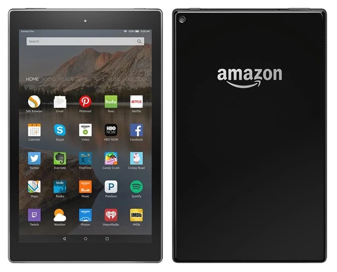 Nowy tablet Amazonu z 10" ekranem na zdjęciu dla prasy