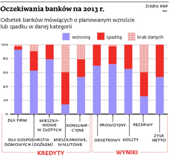 Oczekiwania banków na 2013 r.