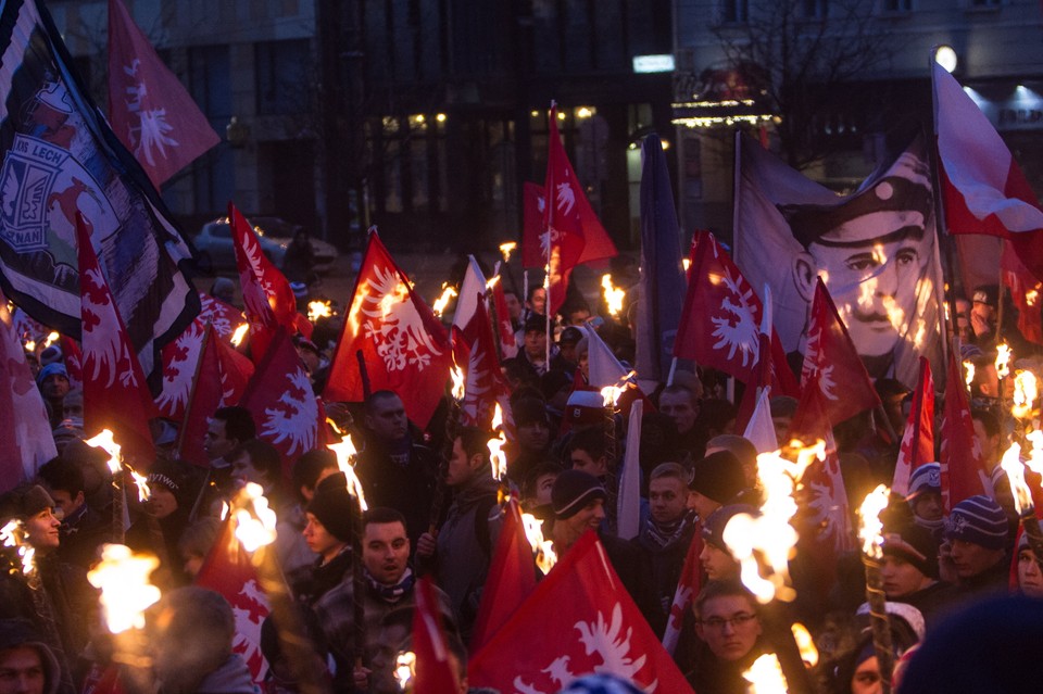 Kibice przeszli ulicami Poznania