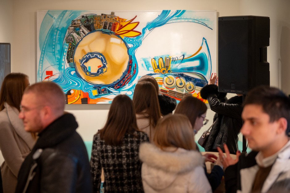 Umetnički rad u IQOS butiku u Nišu