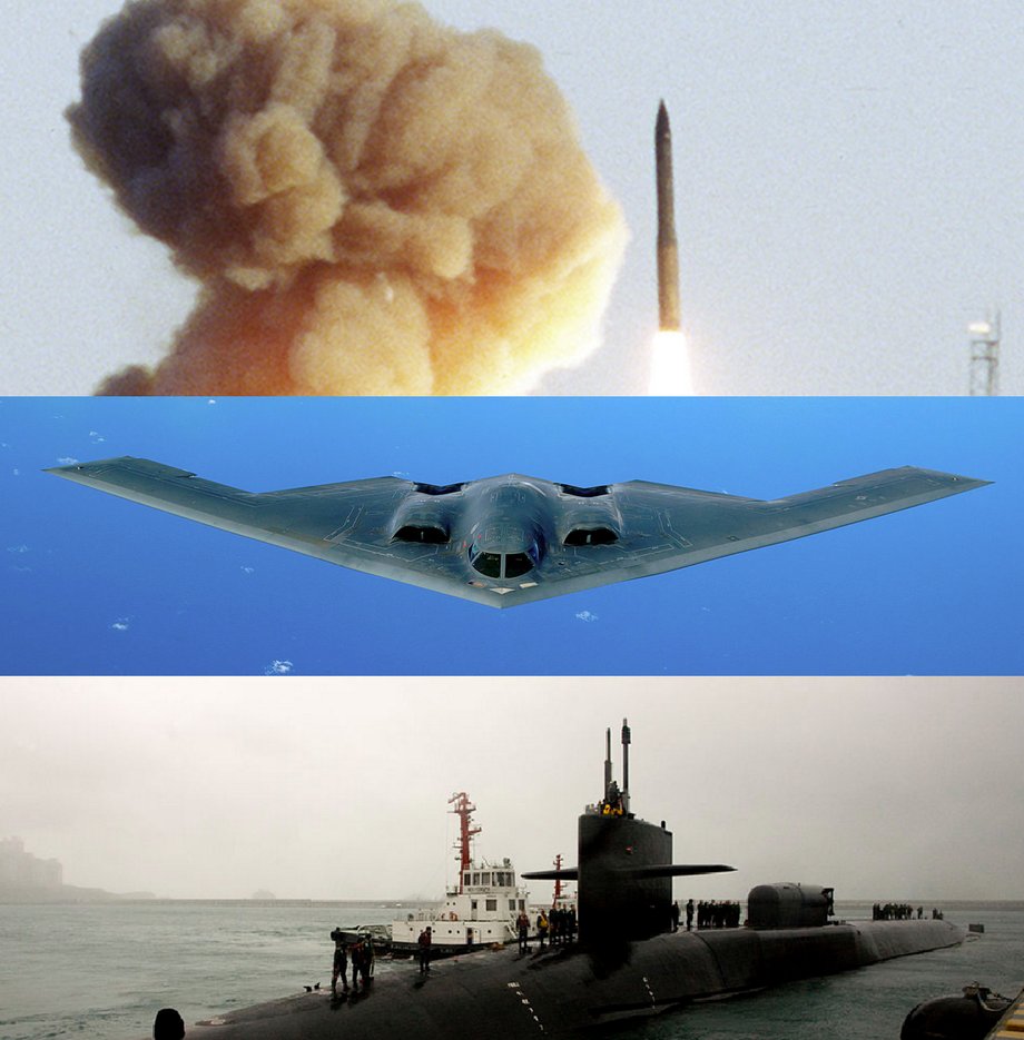 The US Nuclear triad.