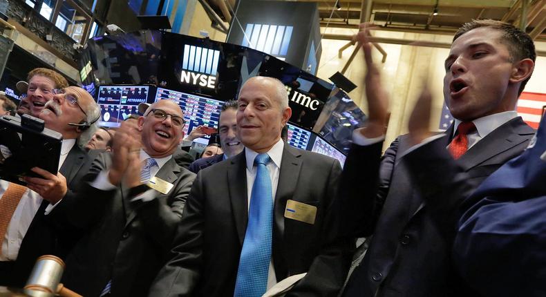 US stocks just capped off a winning February.AP Photo/Richard Drew